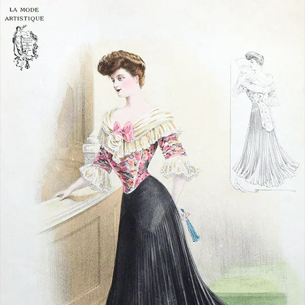 Paul Poiret - Toilette De Dîner, Gravure De La Mode Artistique Par P. Holden (1905) 2