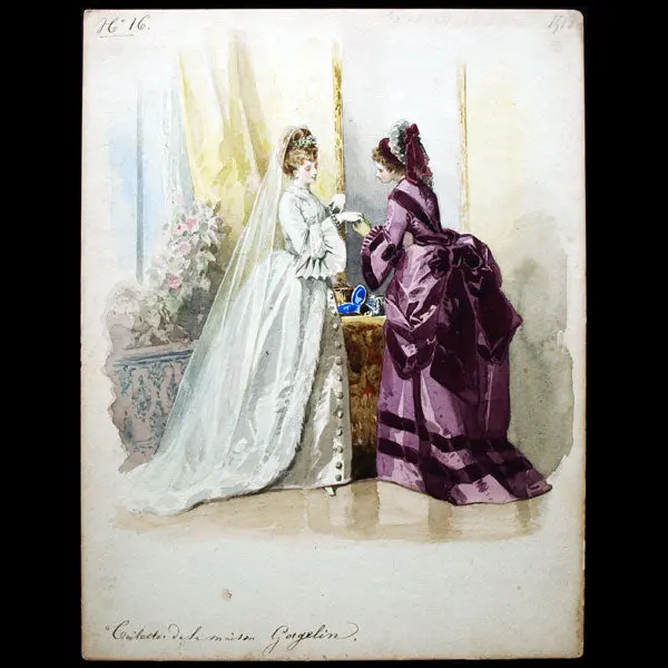 Compte-Calix - Dessin Pour Les Modes Parisiennes (1872) 1