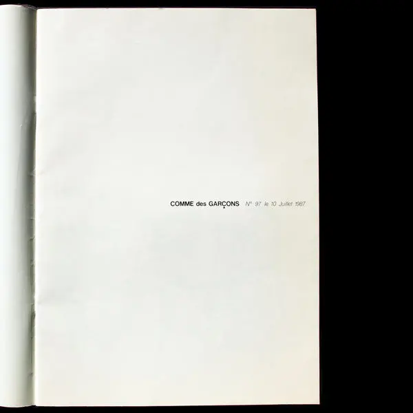 Comme Des Garçons, N°97 Le 10 Juillet 1987, Photographies De Peter Lindbergh 1