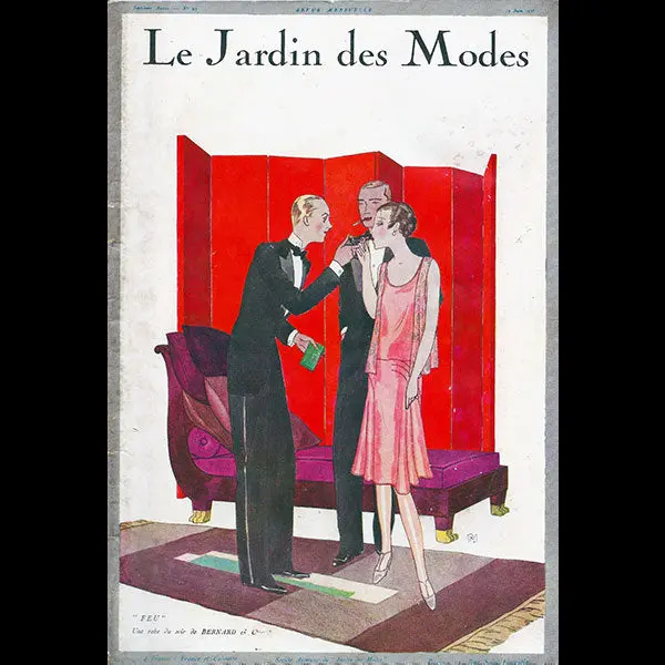 Le Jardin Des Modes, N°95, 15 Juin 1927, Couverture De Pierre Mourgue 1