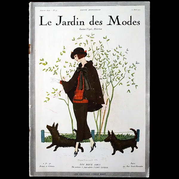 Le Jardin Des Modes, N°57, 15 Avril 1924, Couverture De Pierre Brissaud 1
