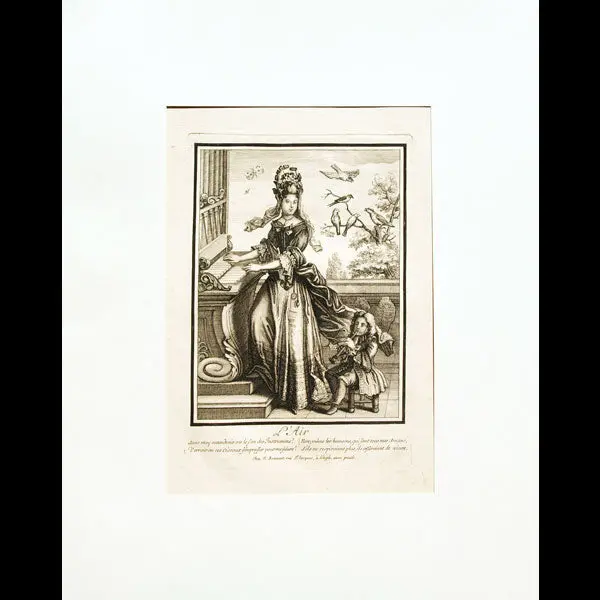 L'air, Allégorie Des Éléments, Gravure De Bonnart (Circa 1685) 1