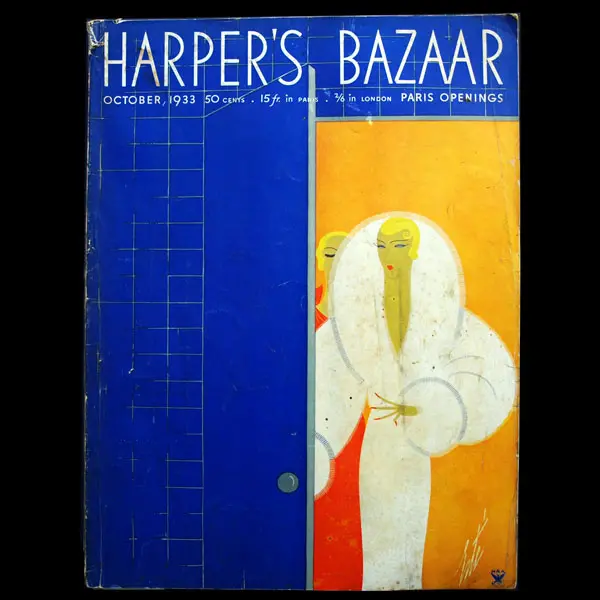 Harper's Bazaar, Couverture D'erté (1933, Octobre) 1