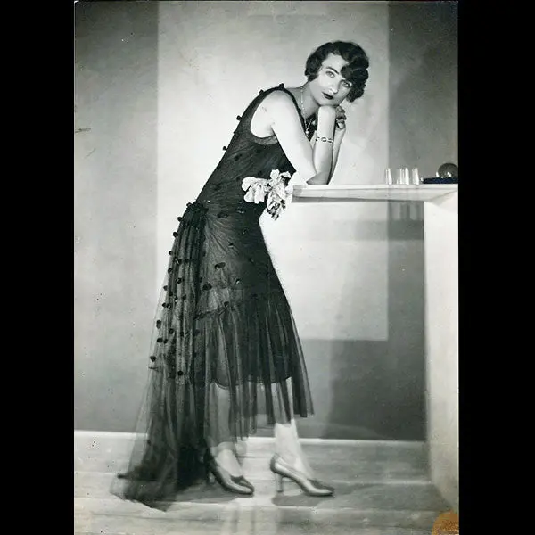 Louiseboulanger - Robe Du Soir En Tulle Noir (1929) 1