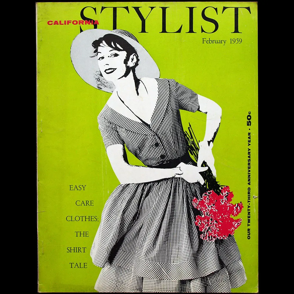 California Stylist, February 1959, Couverture De Frances Blaker 1