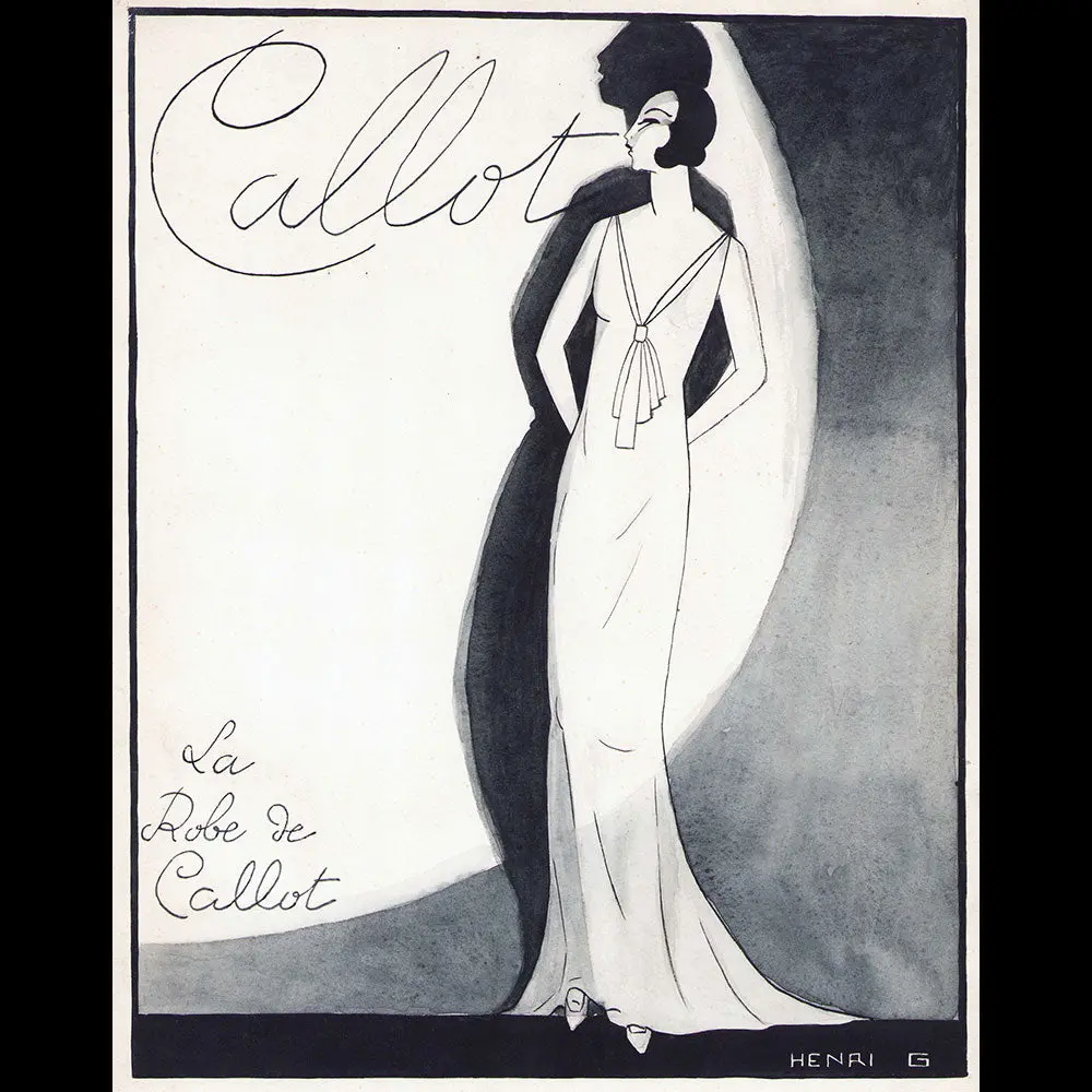 Callot Soeurs - La Robe De Callot, Projet De Publicité (Circa 1930) 1