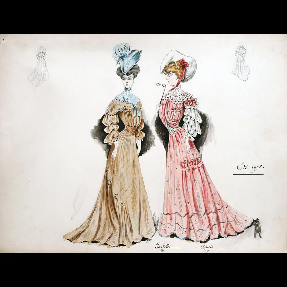 Calvayrac - Réunion De 27 Dessins Pour L'été 1905 1