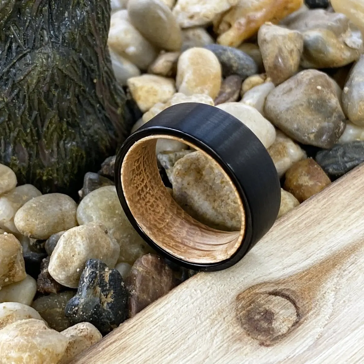 Cambus | Whisky Barrel Wood, Black Flat Brushed Tungsten 6