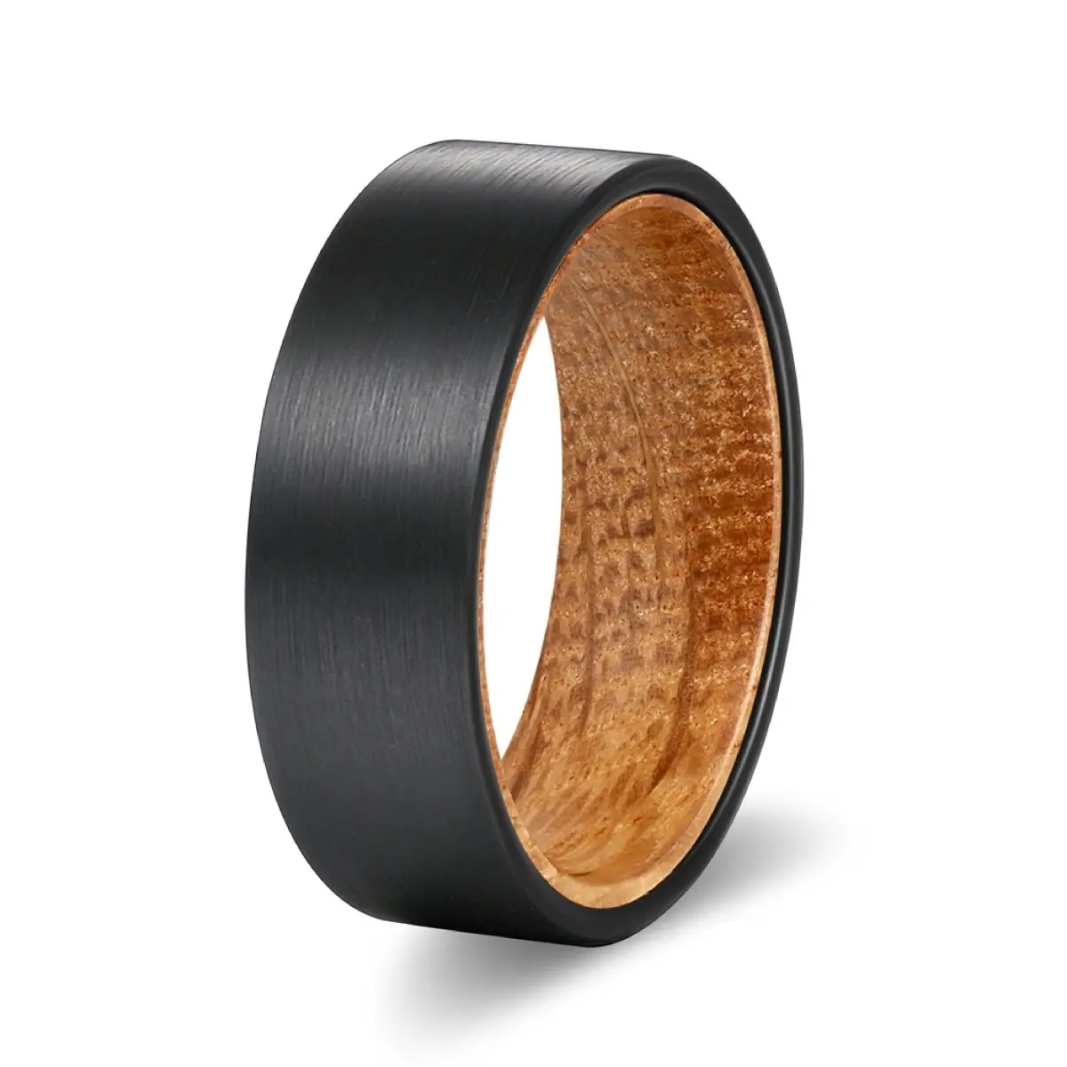 Cambus | Whisky Barrel Wood, Black Flat Brushed Tungsten 2