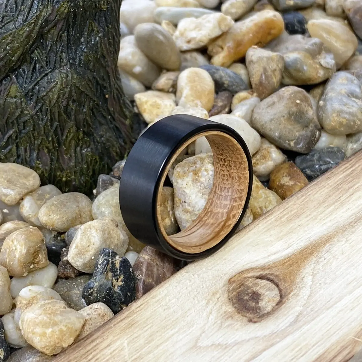 Cambus | Whisky Barrel Wood, Black Flat Brushed Tungsten 5