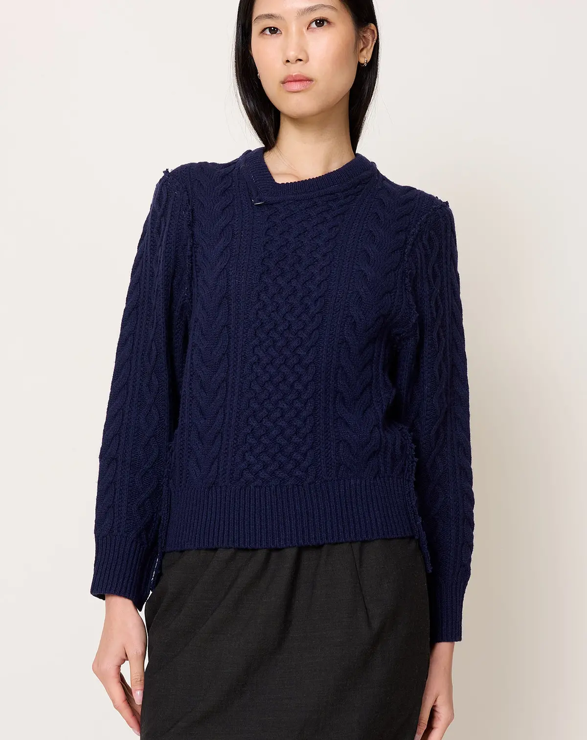 Frankenstein Cable Knit In Navy 1