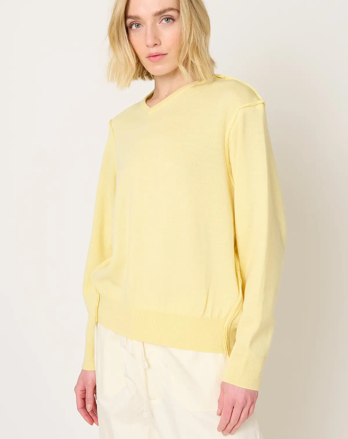 Frankenstein V-Neck In Yellow 1