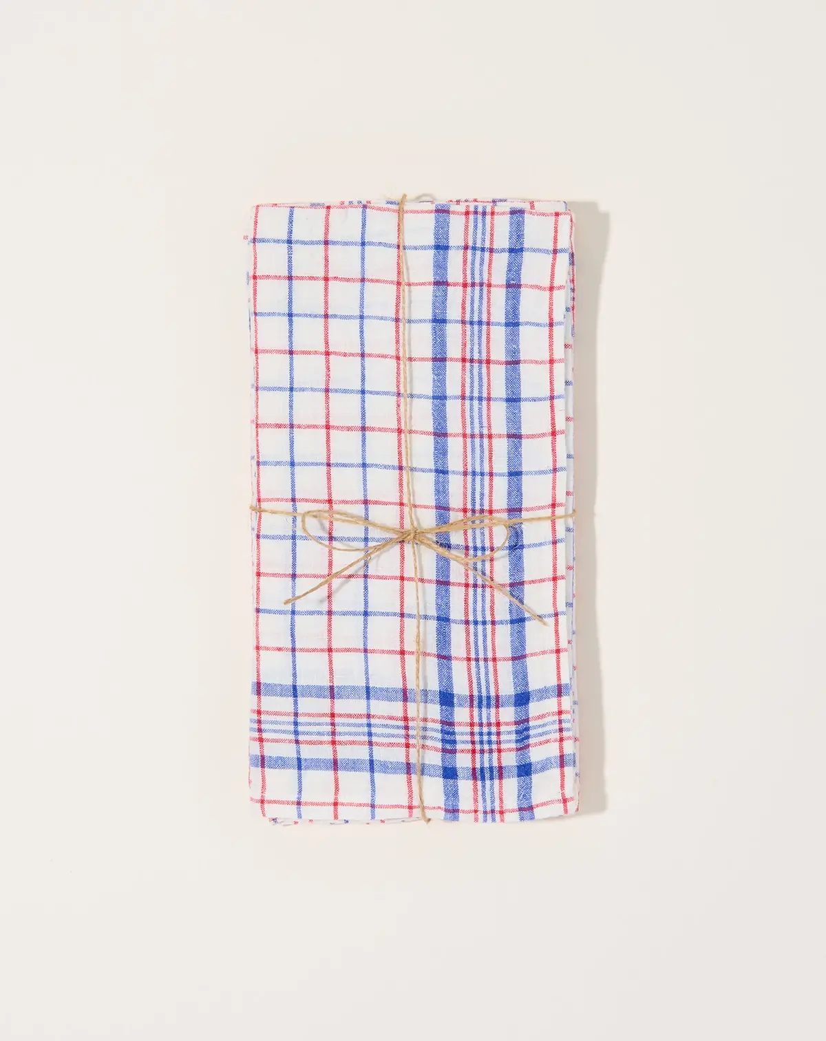 Bistro Check Napkin In Blue & Red, Set Of 4 1