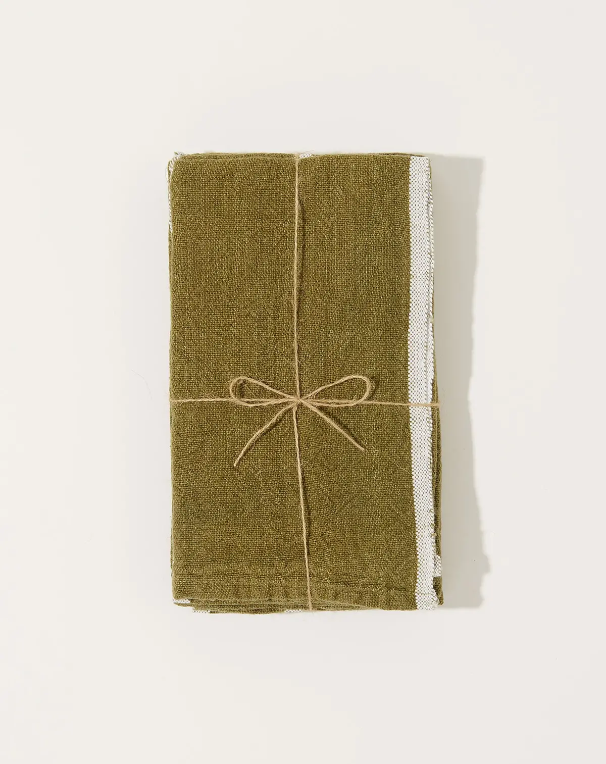 Chunky Linen Napkins In Forest Green, Set Of 4 1