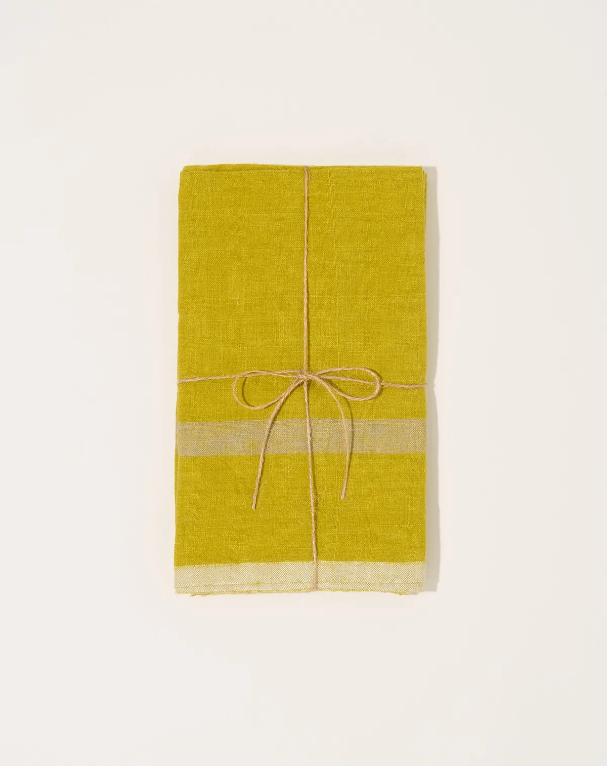 Laundered Linen Towels In Lime, Set Of 2 1