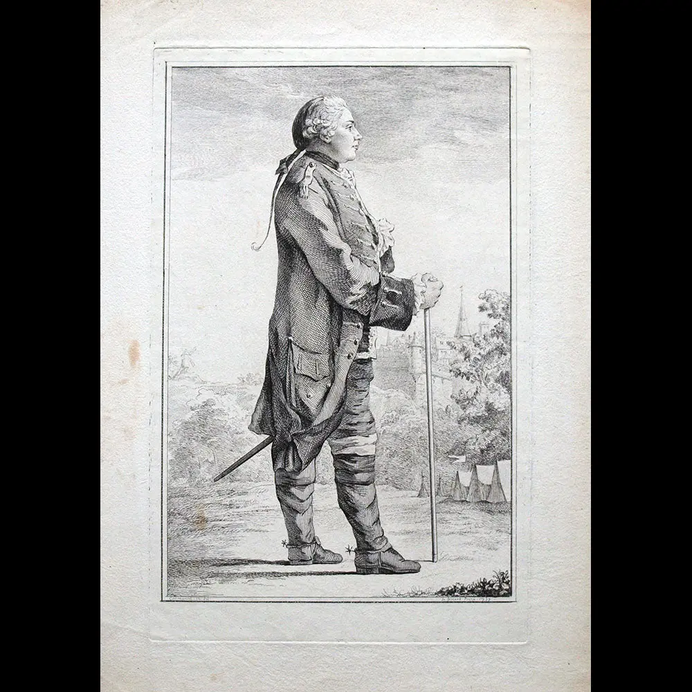 Carmontelle - Le Comte De Dunois, Gravure De Fessard (1757) 1