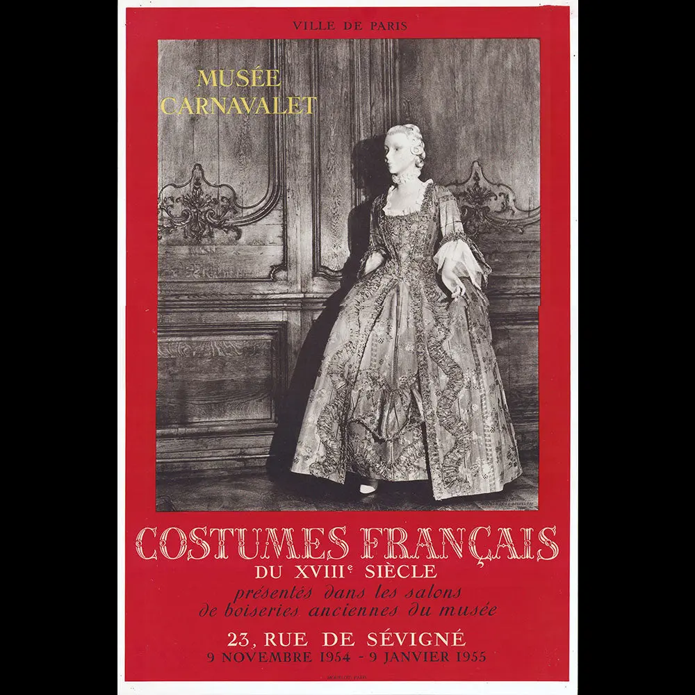 Carnavalet - Costumes Français Du Xviiième Siècle, Affiche De L'exposition (1954) 1