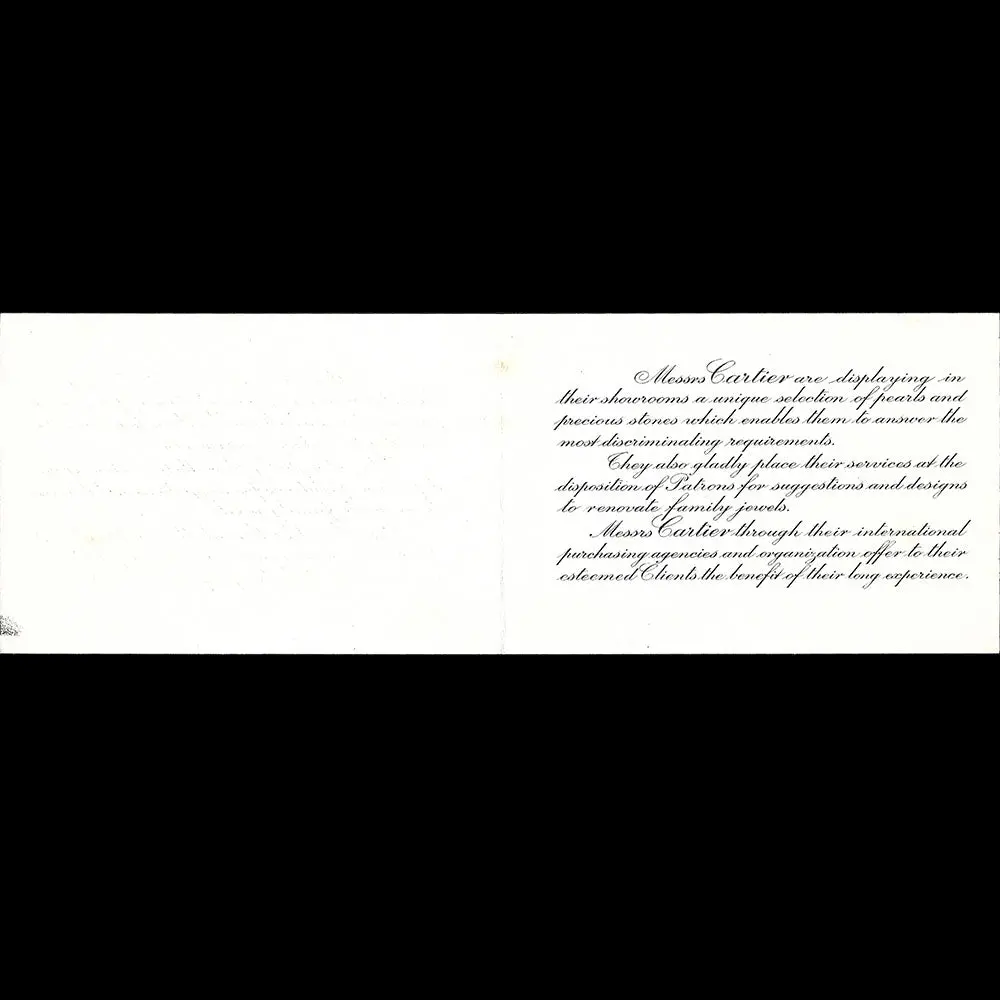 Cartier - Invitation Des Frères Cartier (1930S) 2