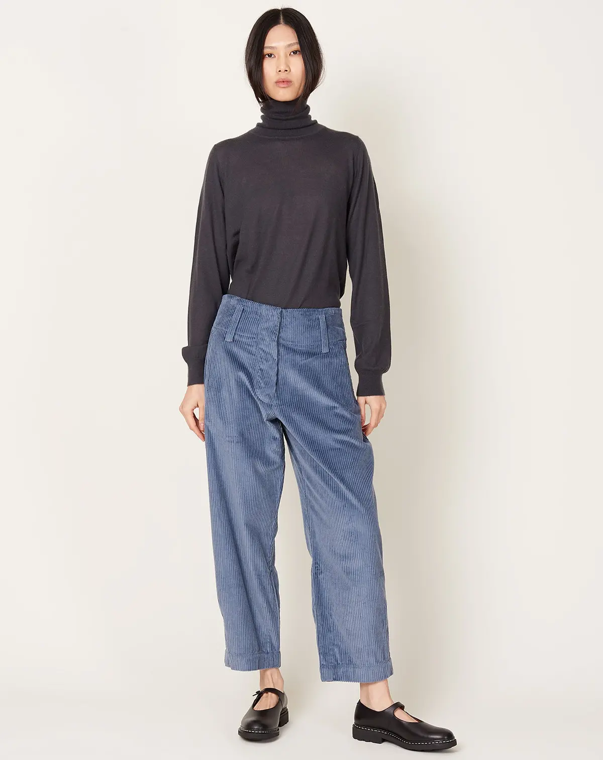 Corduroy Grace Trouser In Mystere 1