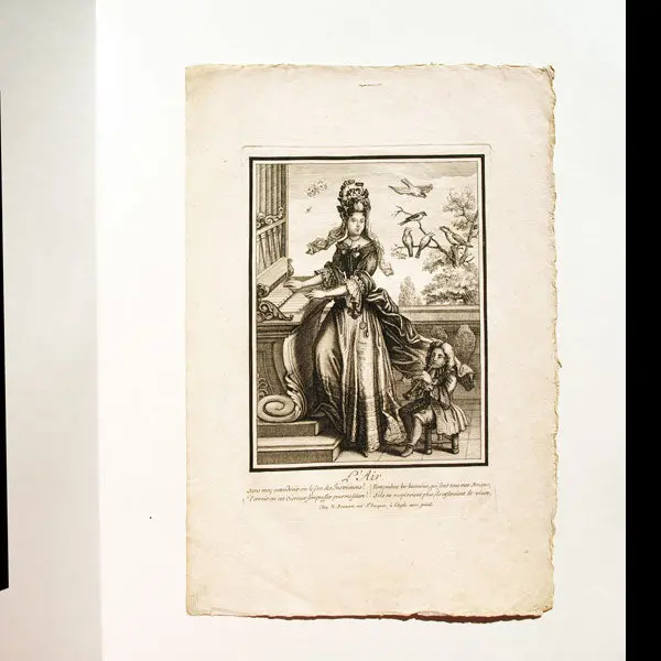 L'air, Allégorie Des Éléments, Gravure De Bonnart (Circa 1685) 2