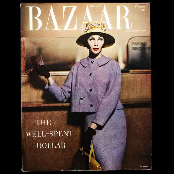 Harper's Bazaar (1954, Février), Couverture De Richard Avedon 1