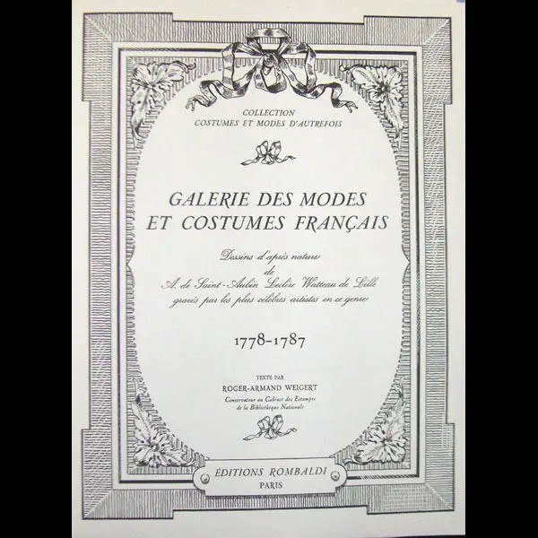 Galerie Des Modes Et Costumes Français, Editions Rombaldi (1956) 2