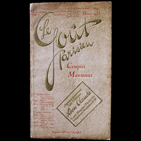Le Goût Parisien, Croquis Manteaux (Hiver 1933) 1