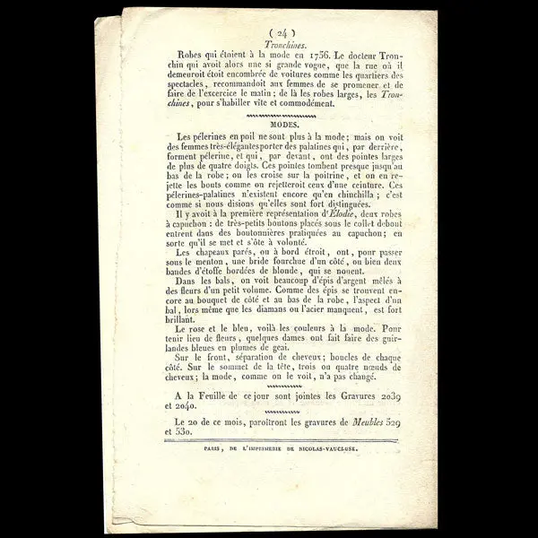 Le Journal Des Dames Et Des Modes, Costumes Parisiens, N°3, 15 Janvier 1822 2