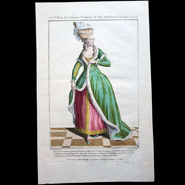 Gallerie Des Modes Et Costumes Français, 1778-1787, Gravure N°R 97, Robe À La Levantine (1779) 1