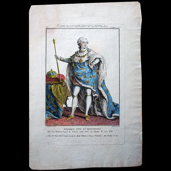 Basset - Monarque Juste Et Bienfaisant, 1Er Cahier De La Collection D'habillements Modernes Et Galants (1780) 1
