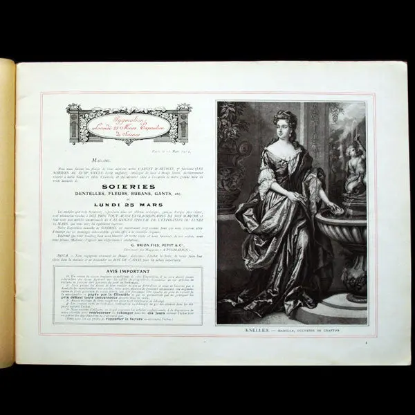 Carnet D'artiste, Les Soieries Au Xviiième Siècle, Catalogue Des Magasins Pygmalion (1912) 2