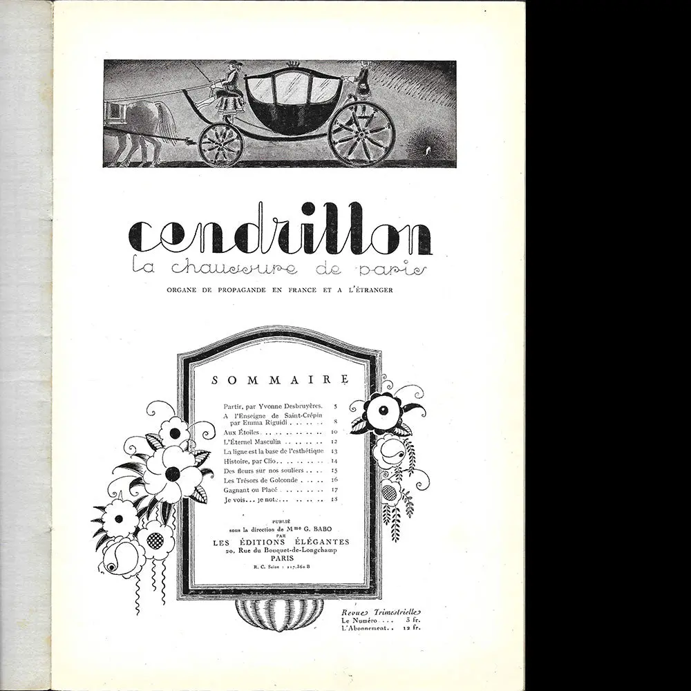 Cendrillon, La Chaussure De Paris (Juillet 1928) 2