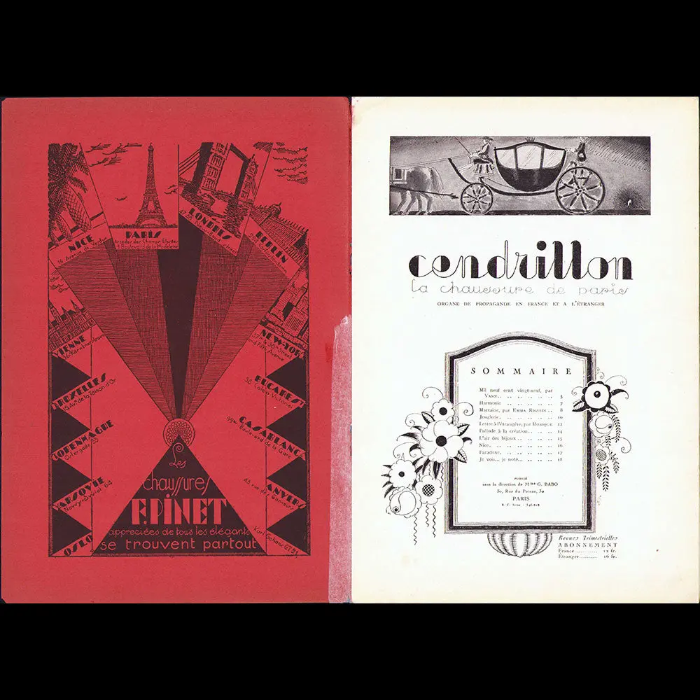 Cendrillon, La Chaussure De Paris (Janvier 1929) 2
