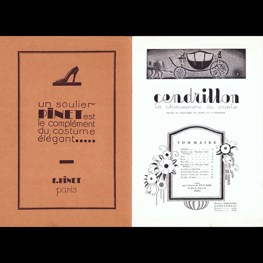 Cendrillon, La Chaussure De Paris (Octobre 1929) 2