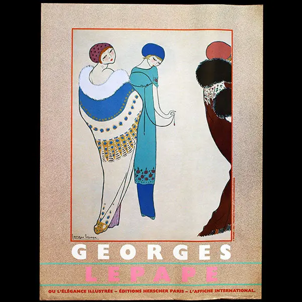 Georges Lepape Ou L'elégance Illustrée, Affiche Pour La Sortie Du Livre (1983) 1
