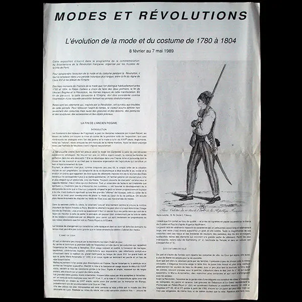 Modes Et Révolutions (1989) 1