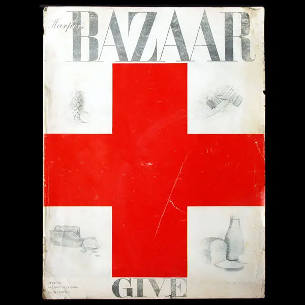 Harper's Bazaar (1946, Mars), Couverture D'alexei Brodovitch 1