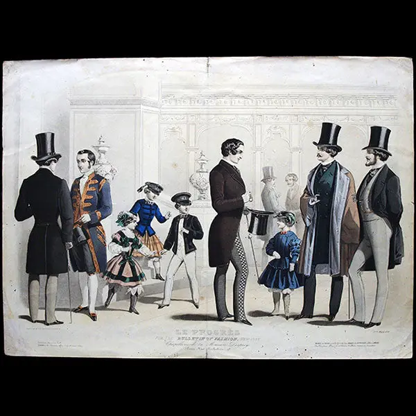 Le Progrès, Gravure De Mode Masculine (Mars 1856) 1