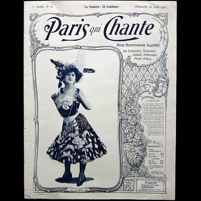 Chez Le Couturier - Chanson Interprétée Par Lidia (1903) 2
