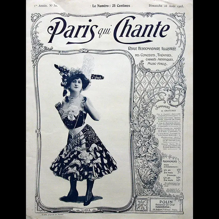Chez Le Couturier - Chanson Interprétée Par Lidia (1903) 1