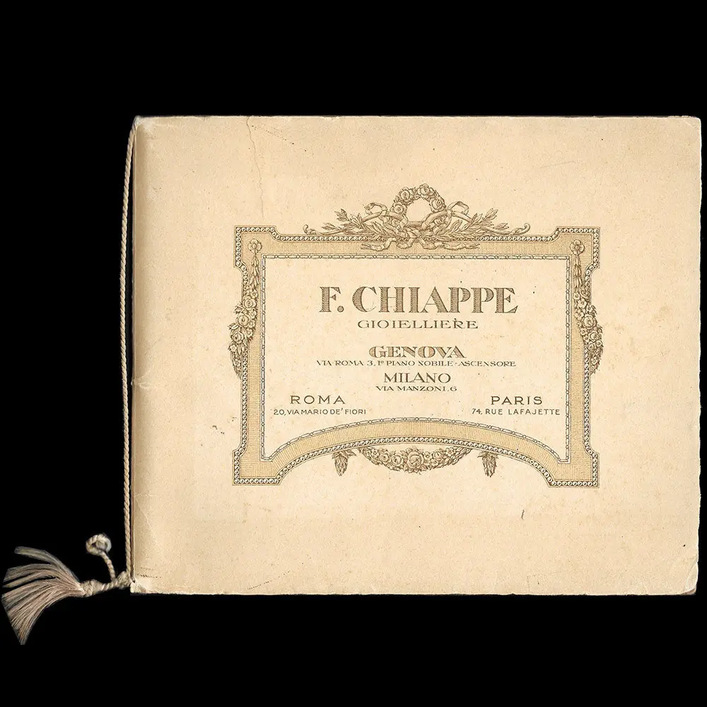 Filippo Chiappe, Gioielliere - Catalogue Du Joaillier, 3 Via Roma, Genova (1910S) 1