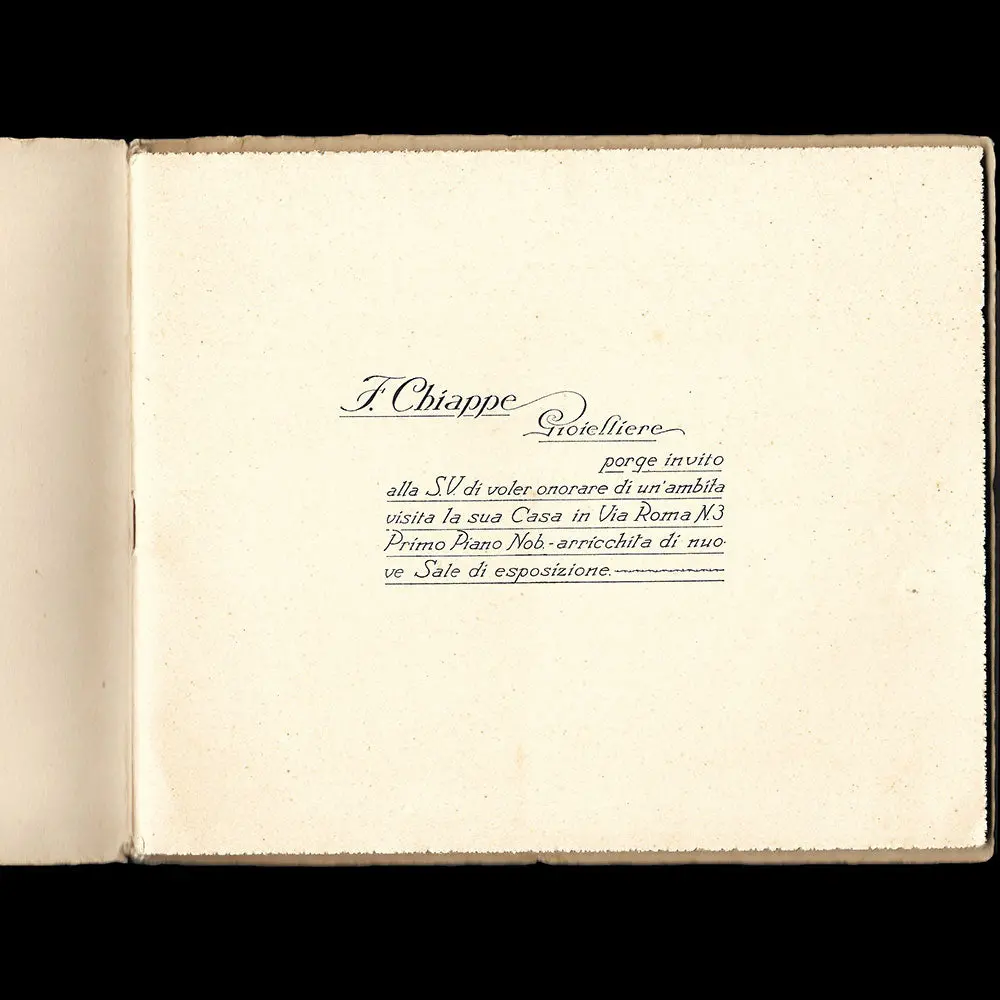 Filippo Chiappe, Gioielliere - Catalogue Du Joaillier, 3 Via Roma, Genova (1910S) 2