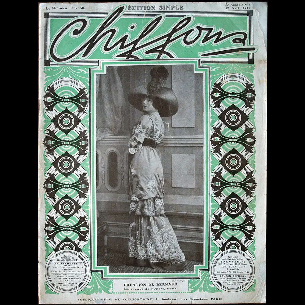 Chiffons, 20 Avril 1912, Couverture De Reutlinger 1