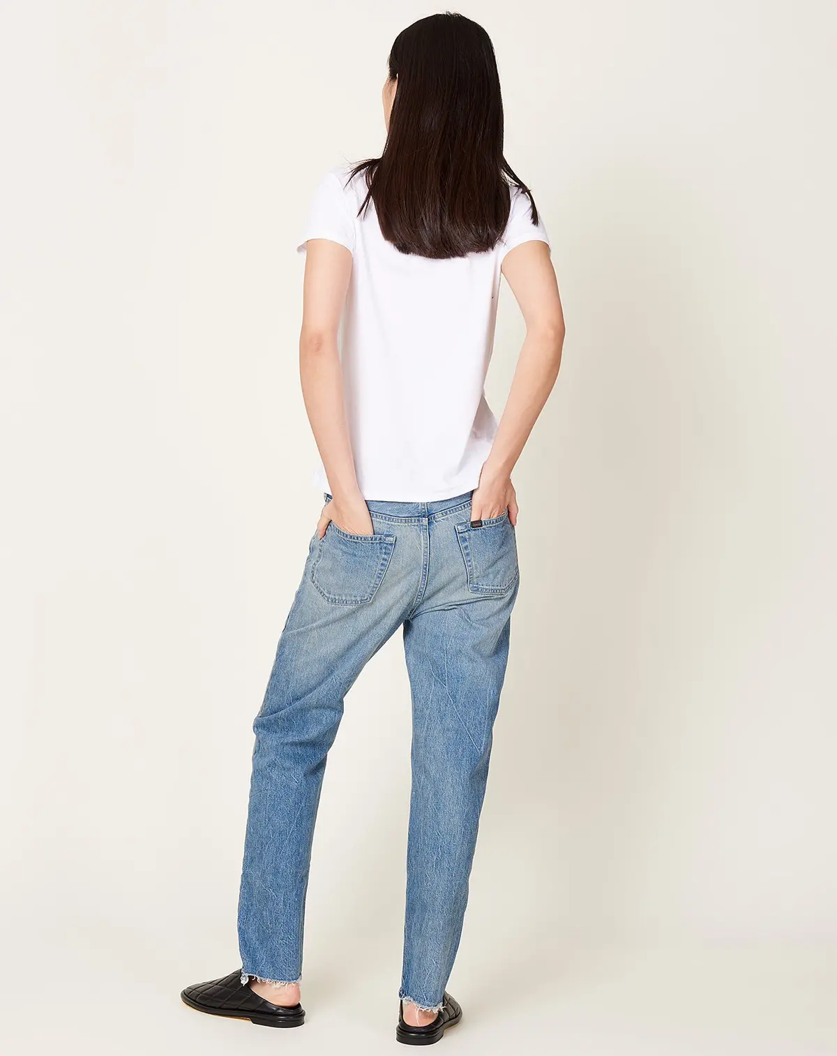 Selvedge Denim Narrow Tapered Cut In Vintage Medium 4