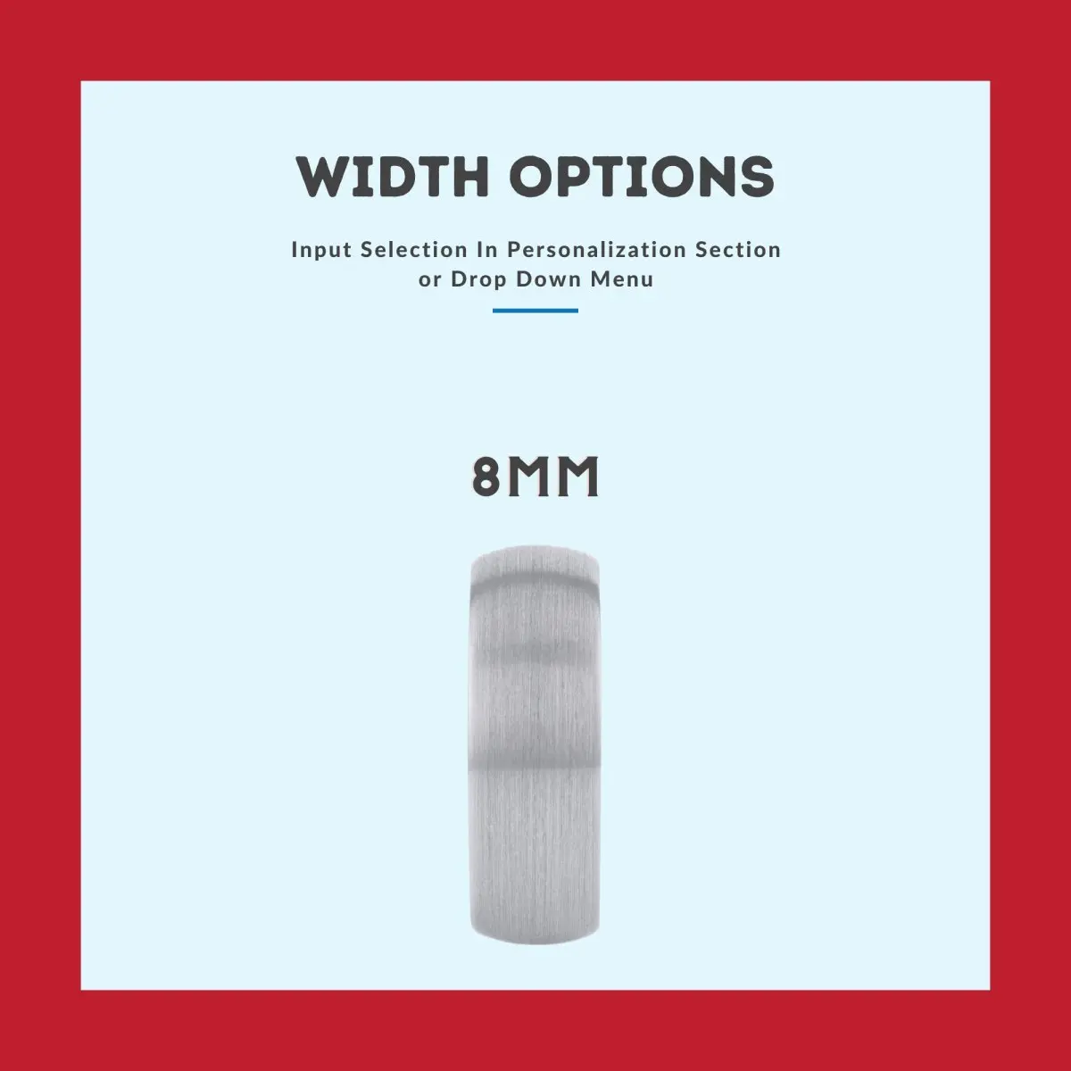 Chopper | Iron Wood, Silver Tungsten Ring, Brushed, Domed 3