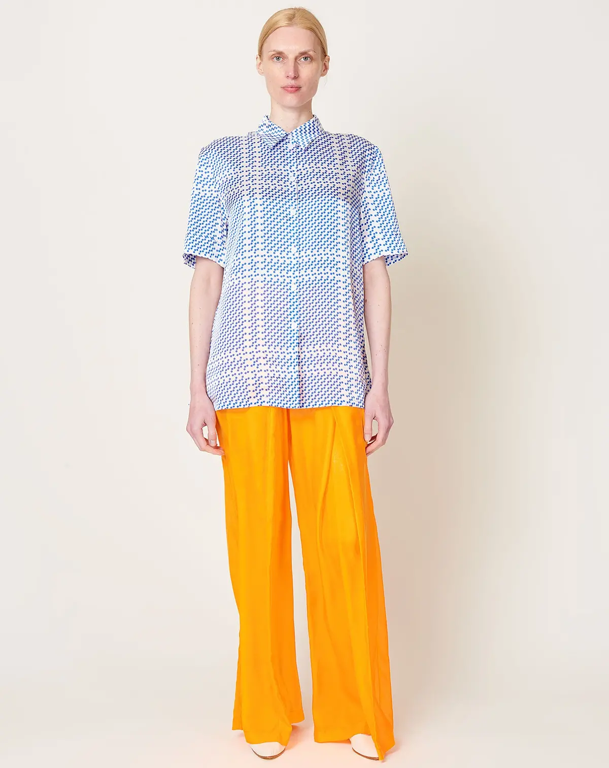 Pitomi Pants In Bright Orange 1