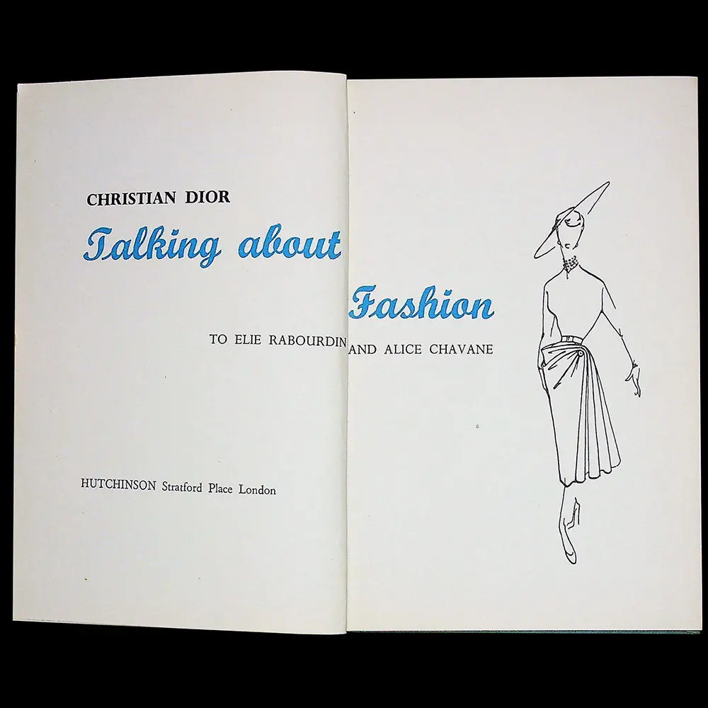 Christian Dior Talking About Fashion, Édition Anglaise De Je Suis Couturier, Propos De Christian Dior (1954) 1