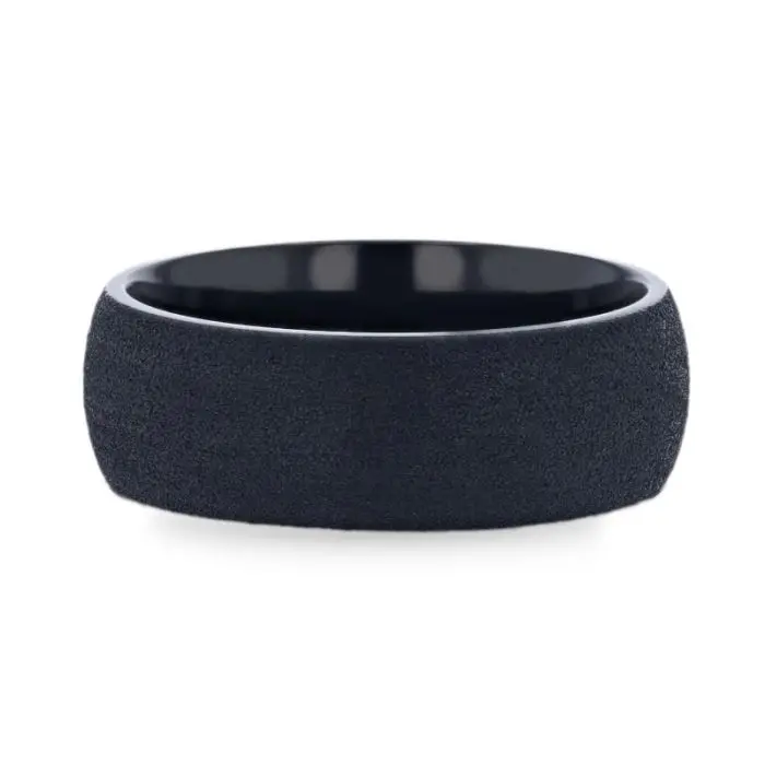 Cimmerian | Black Titanium Ring, Shiny, Domed 3