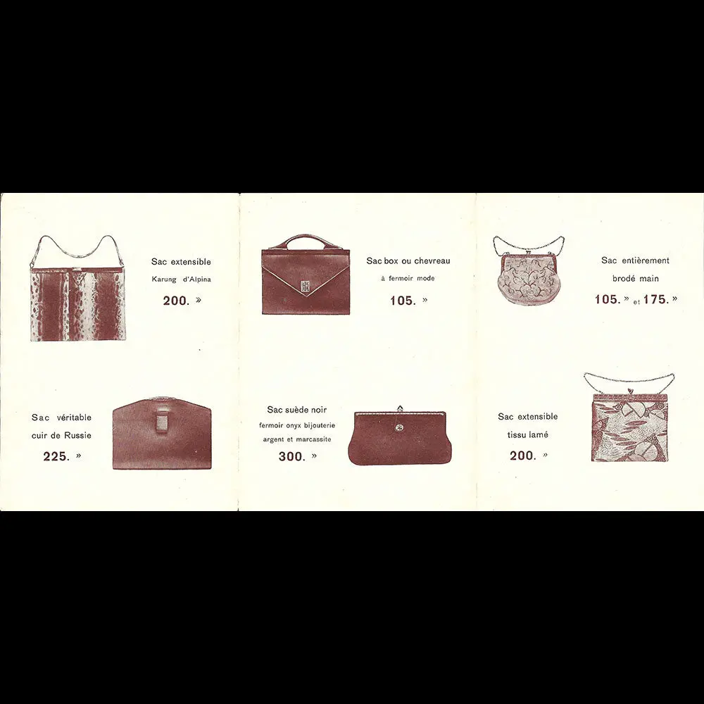 Clairval - Quelques Modèles De Clairval, Document Publicitaire Illustré De La Maison De Maroquinerie (1930S) 2
