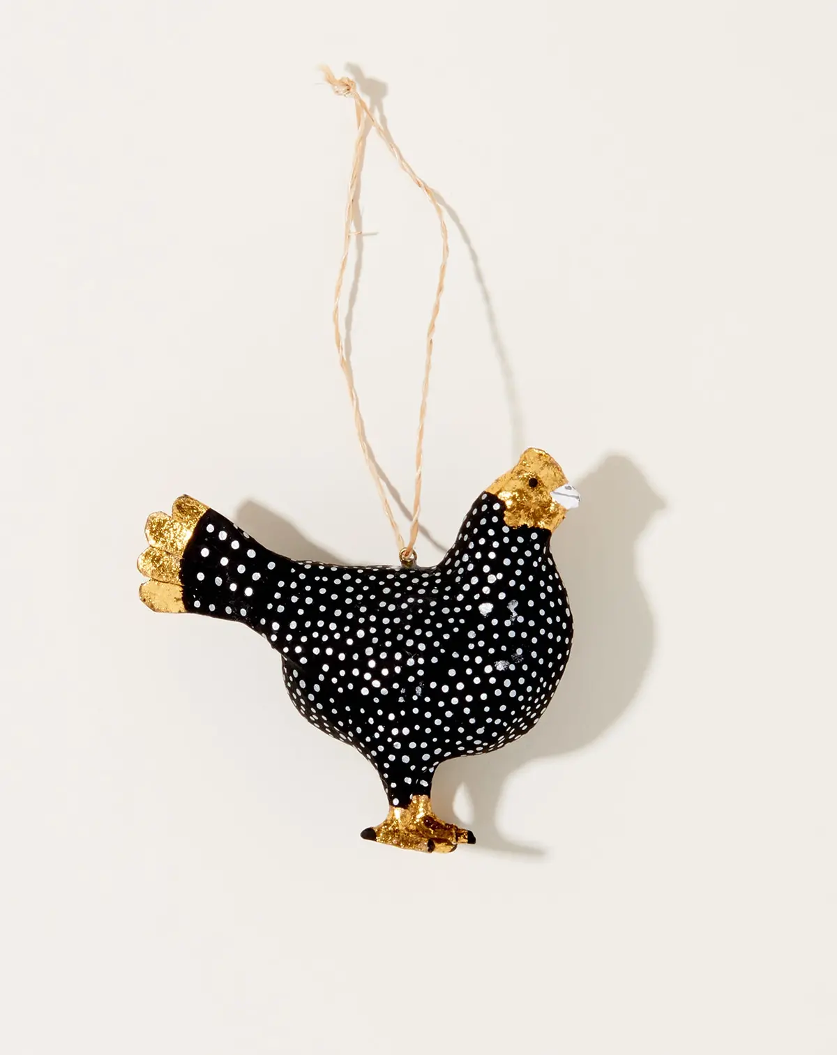 Merriment Hen Ornament In Black 1